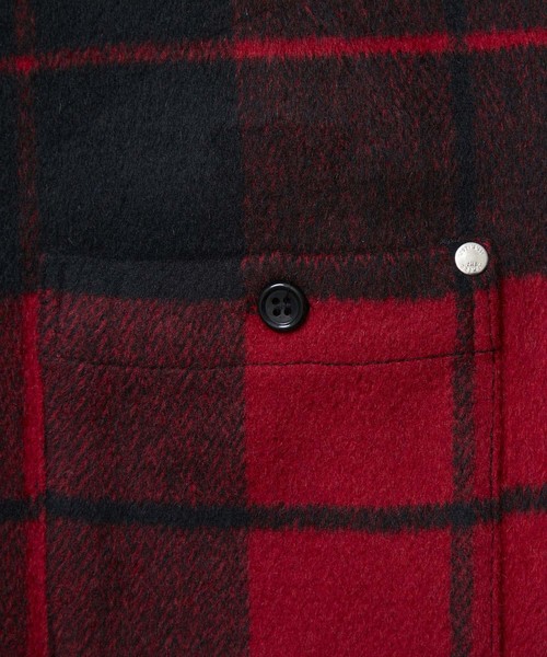 CRIMIE / WOOL CHECK SHIRT (RED)