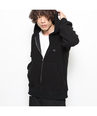 RG /BASIC BOA ZIP HOODIE (BLACK)