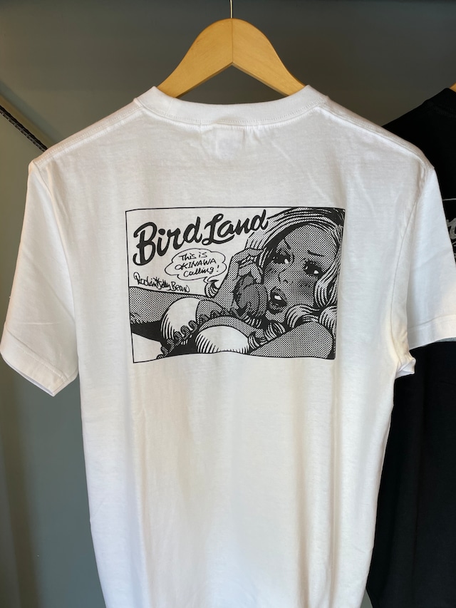 BIRD LAND / T.I.O.C GIRL -BACK PRINT TEE (WH)