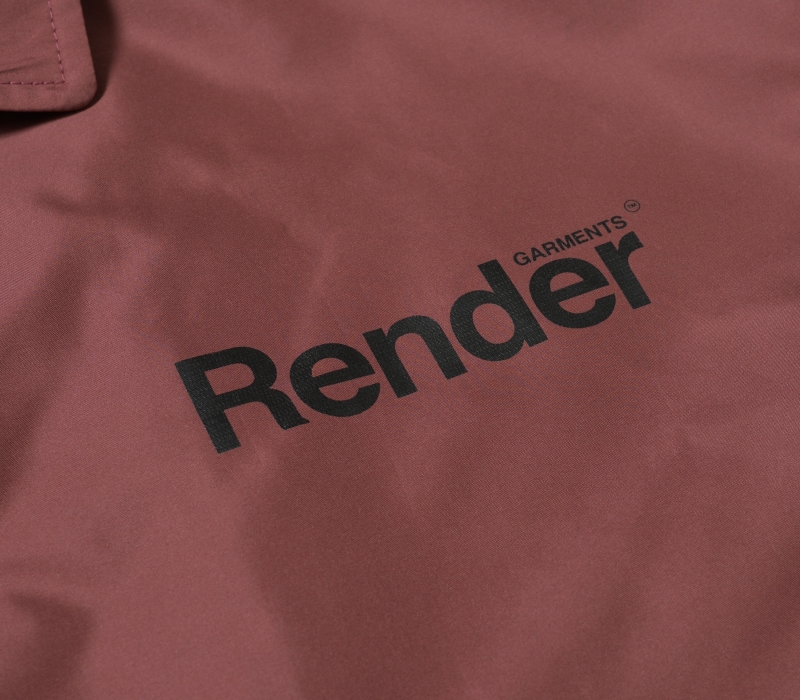 RENDER / Main Logo Coach Jacket (WINE-RED)