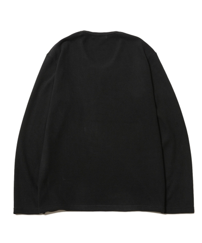 RG / BASIC U NECK KNIT LS (BK)