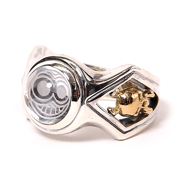MAGICAL DESIGN / MARKED CRYSTAL RING (SIL/GOLD)