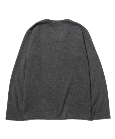 RG / BASIC U NECK KNIT LS (GRAY)