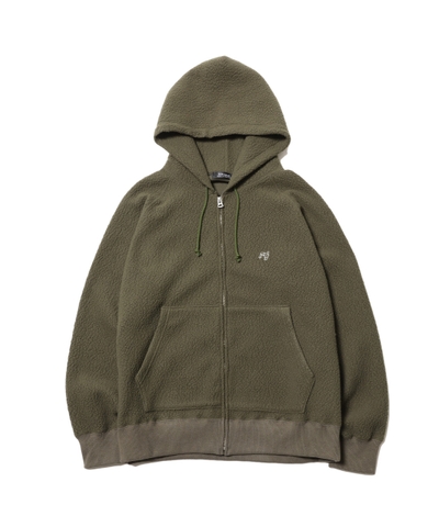 RG /BASIC BOA ZIP HOODIE (OLIVE)