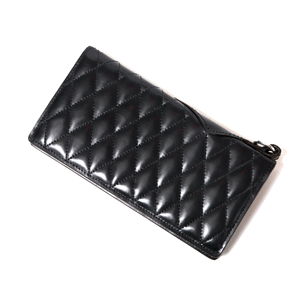 RG BLACK REBEL / OUTSIDERS DIA QUILTED LEATHER WALLET (BK)