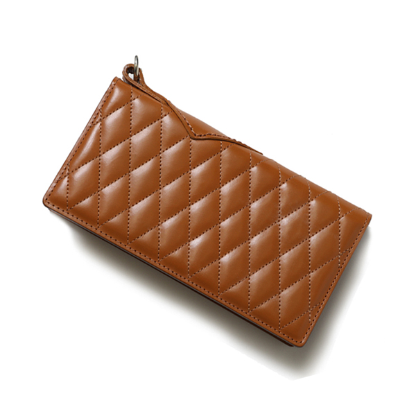 RG BLACK REBEL / OUTSIDERS DIA QUILTED LEATHER WALLET (CAMEL)