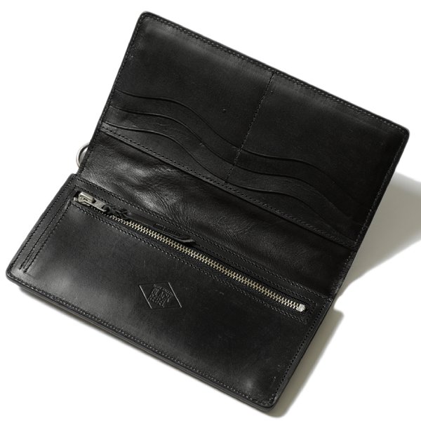 RG BLACK REBEL / OUTSIDERS DIA QUILTED LEATHER WALLET(BK/WH)