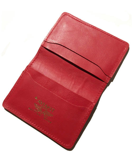 Lewis Leathers / CARD CASE (RED)