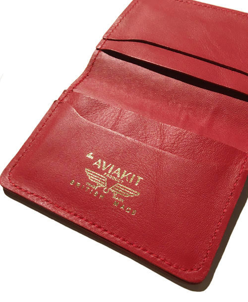 Lewis Leathers / CARD CASE (RED)