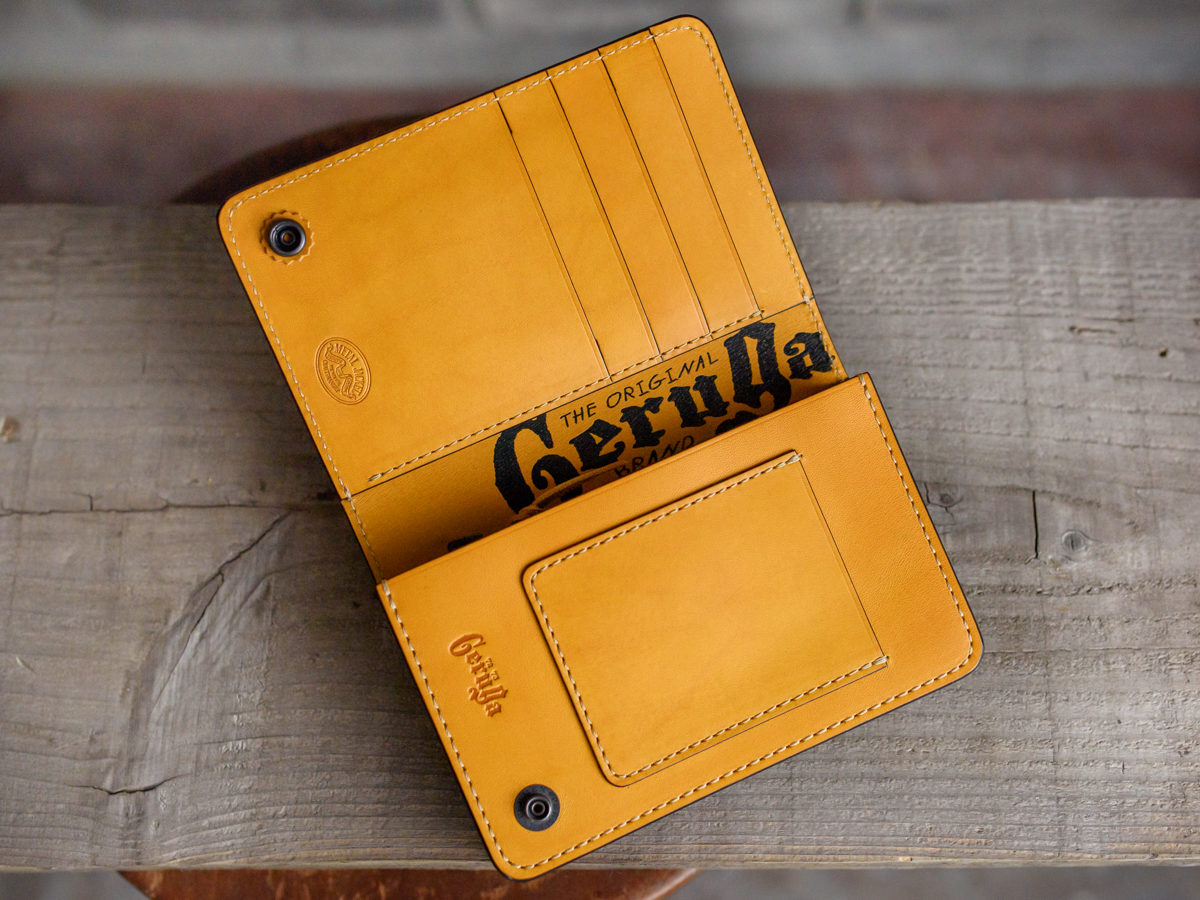 GERUGA / LEATHER WALLET TYPE02 -MIDDLE- (YELLOW)