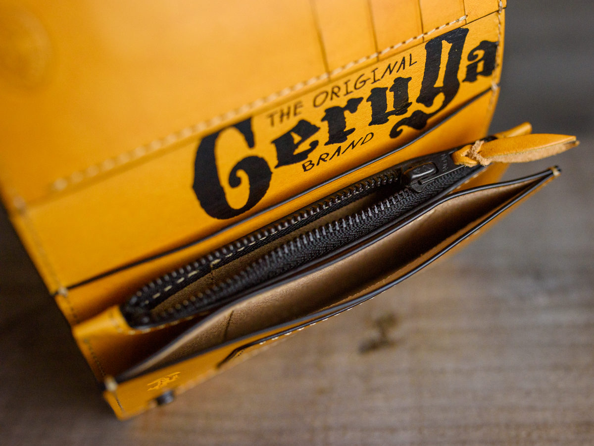 GERUGA / LEATHER WALLET TYPE02 -MIDDLE- (YELLOW)