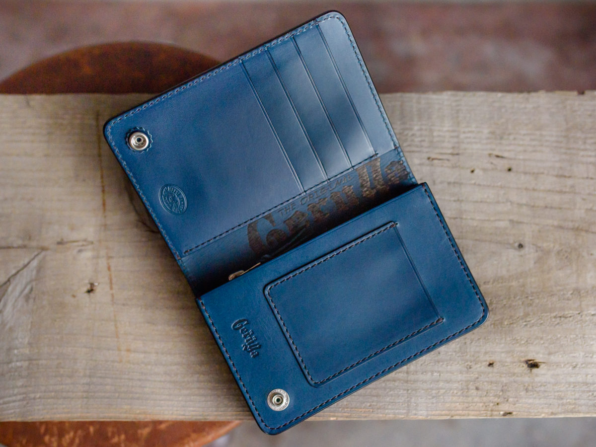 GERUGA / LEATHER WALLET TYPE02 -MIDDLE- (BLUE)