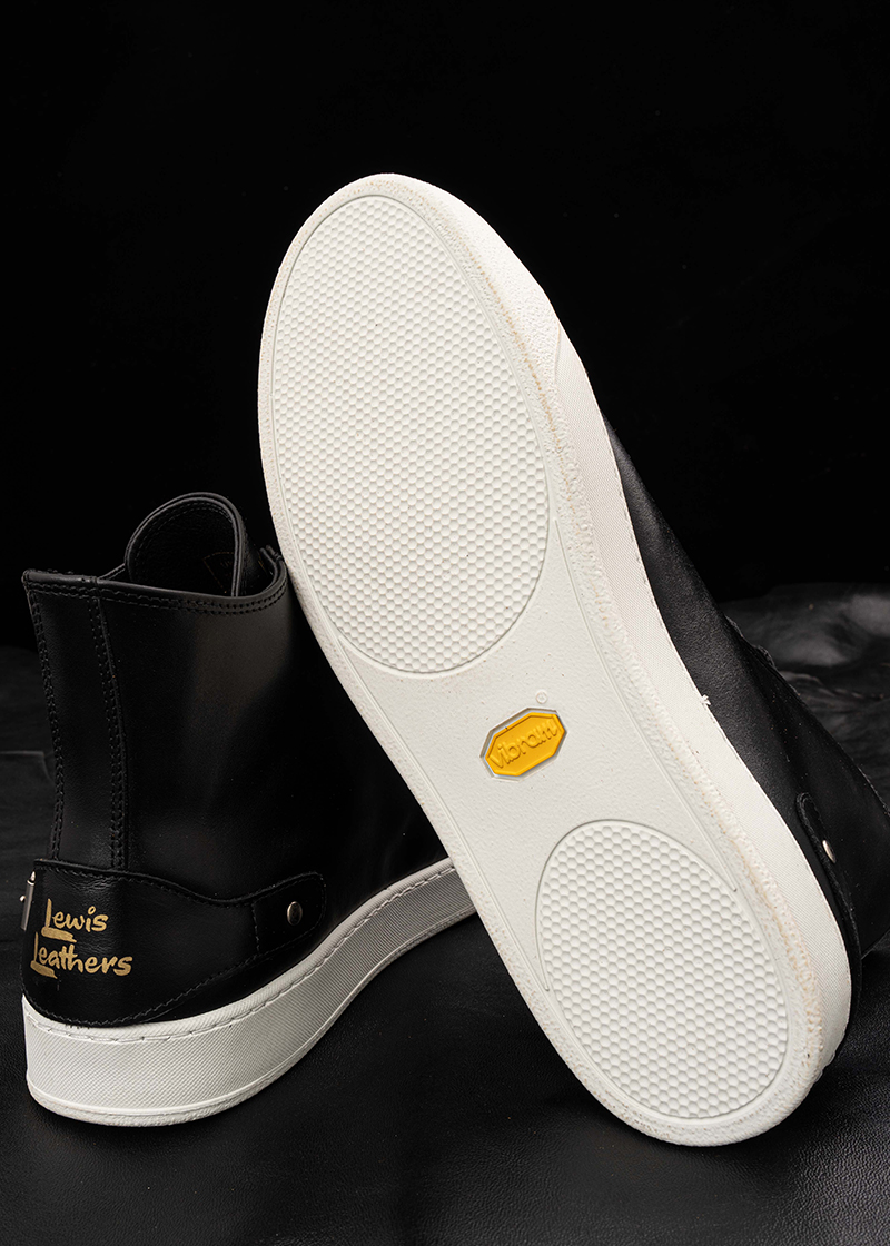 Lewis Leathers / Embossed Lewis Leathers Sneakers (BK)