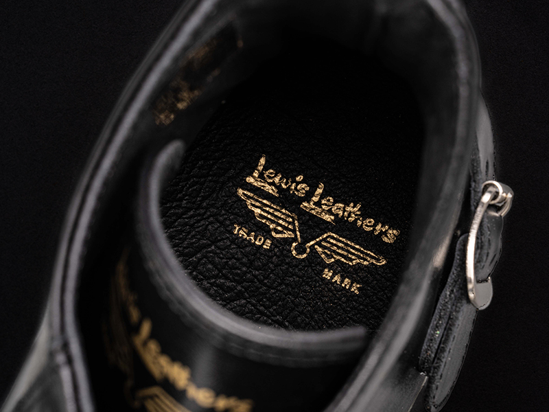 Lewis Leathers / Embossed Lewis Leathers Sneakers (BK)