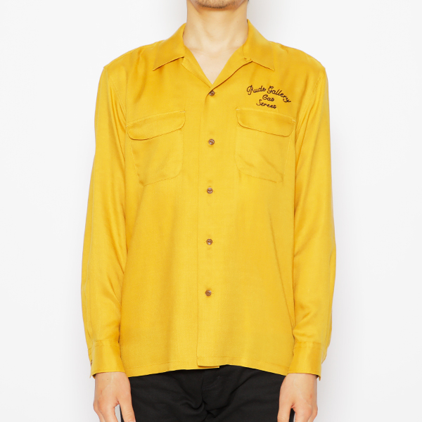 RG / SCRIPT LS SHIRT (MUSTARD)