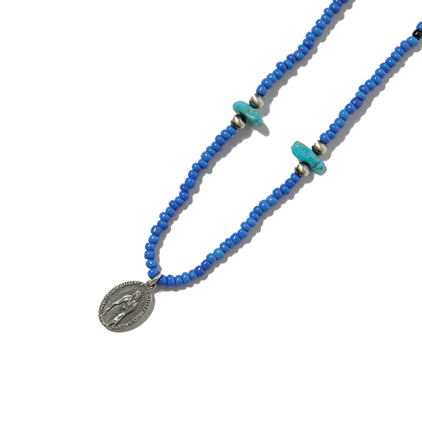 RG / MARIA NECKLACE - BEADS WORKS by KAZOO (BLUE)