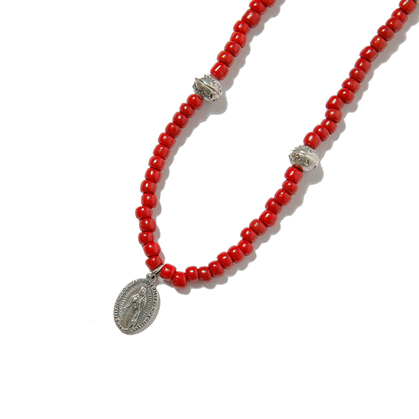 RG / MARIA NECKLACE - BEADS WORKS by KAZOO (RED) - ウインドウを閉じる