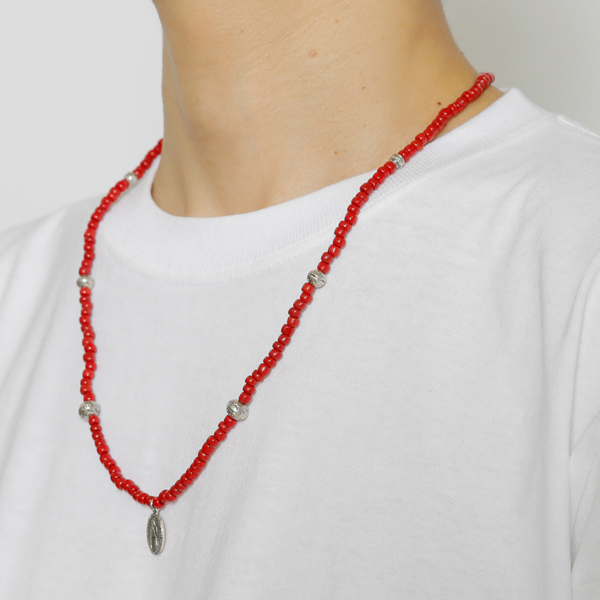 RG / MARIA NECKLACE - BEADS WORKS by KAZOO (RED) - ウインドウを閉じる