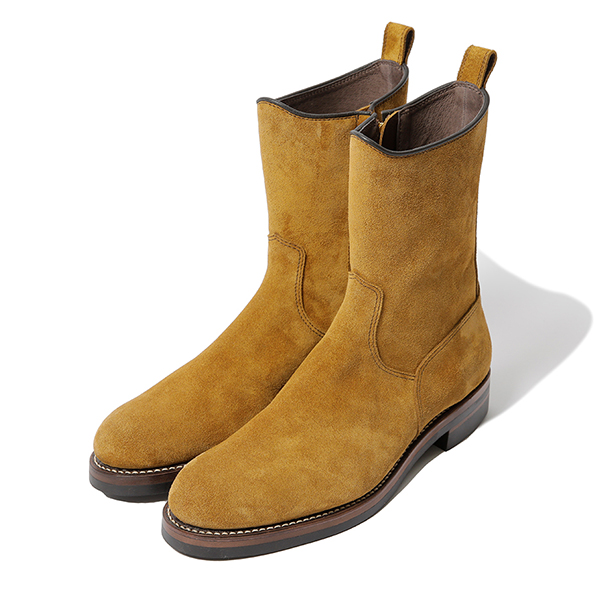 RG / HIGH SIDE ZIP BOOTS -SUEDE (CAMEL)