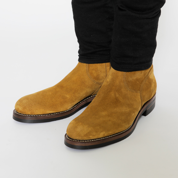 RG / HIGH SIDE ZIP BOOTS -SUEDE (CAMEL) - ウインドウを閉じる