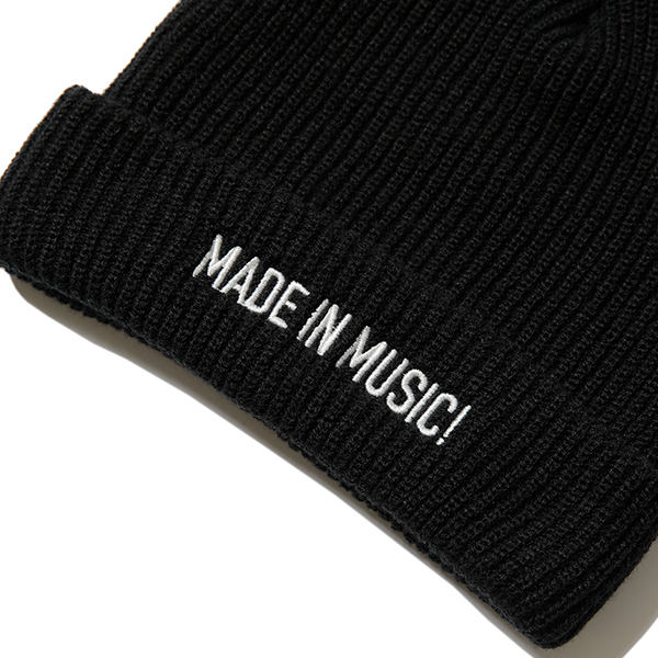 RG / MADE IN MUSIC KNIT CAP (BK)