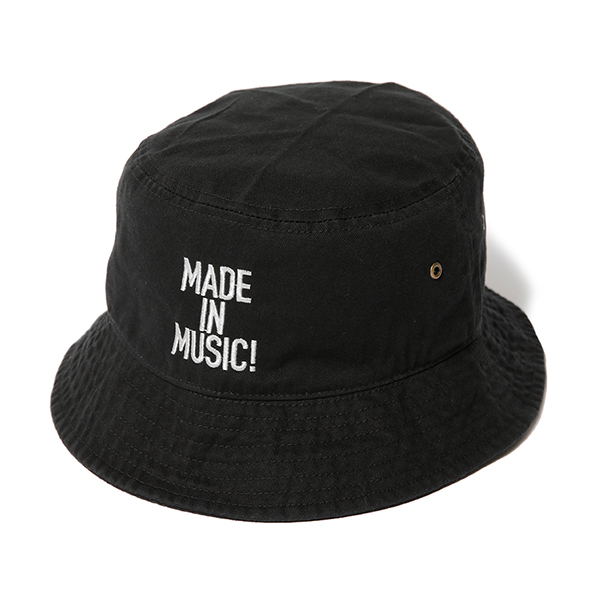 RG / MADE IN MUSIC BUCKET HAT (BK)