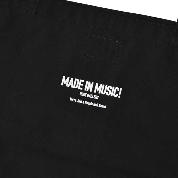 RG / MADE IN MUSIC TOTE BAG (BK)