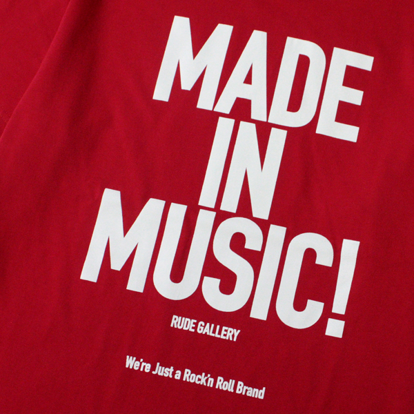 RG / MADE IN MUSIC TEE (RED) - ウインドウを閉じる