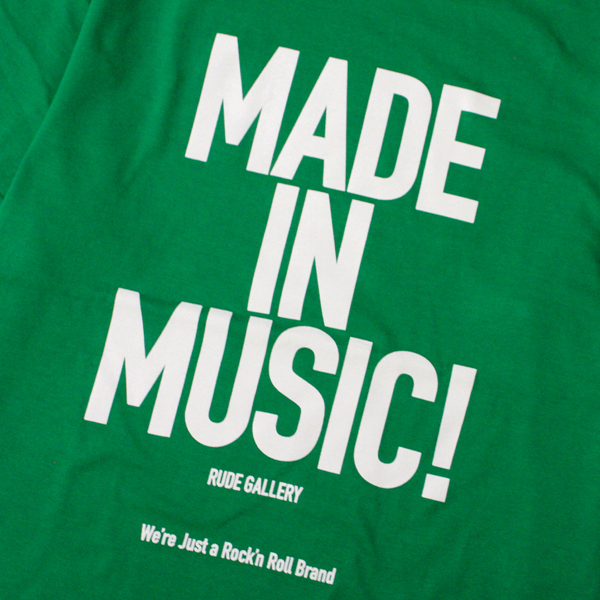 RG / MADE IN MUSIC TEE (GREEN)
