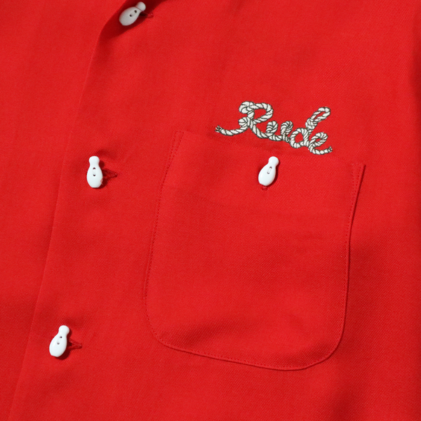 RG / ROPE LOGO BOWLING SHIRT (RED)