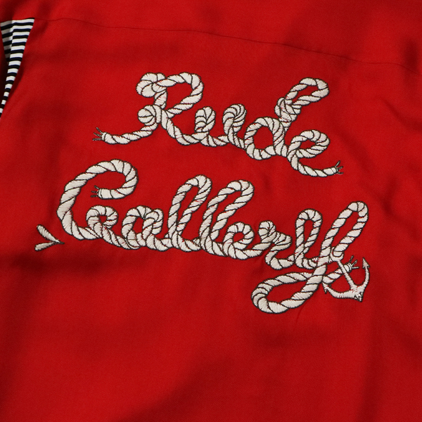 RG / ROPE LOGO BOWLING SHIRT (RED)