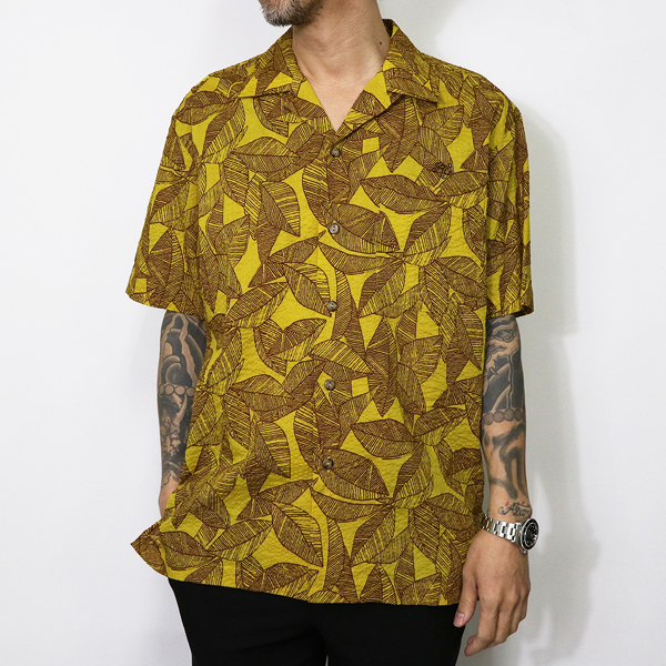 RG / LEAF SHIRT(YELLOW)