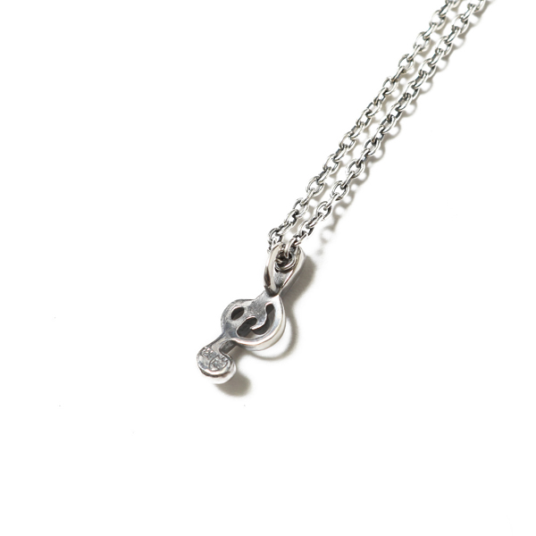 RUDE GALLERY / ONPU NECKLACE-TREBLE CLEF(SIL)