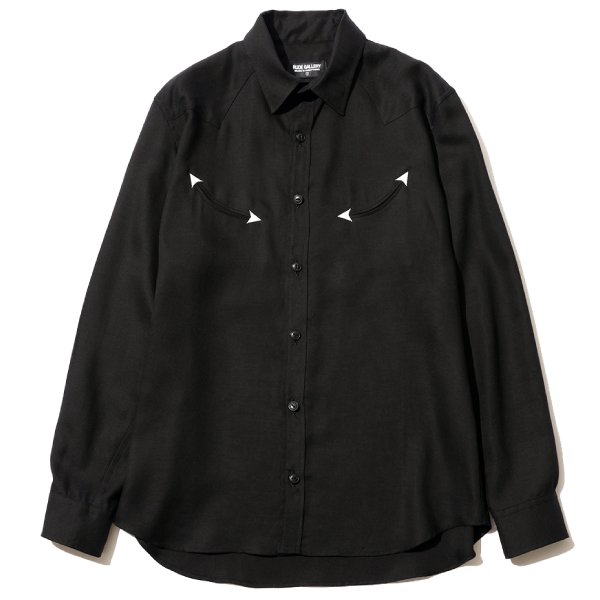 RG /RAYON WESTERN SHIRT(BK)