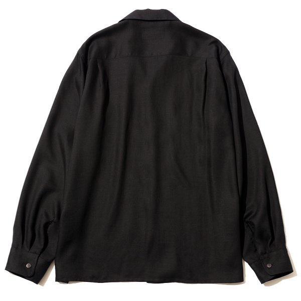 RG / RAYON OPEN COLLAR SHIRT(BK)