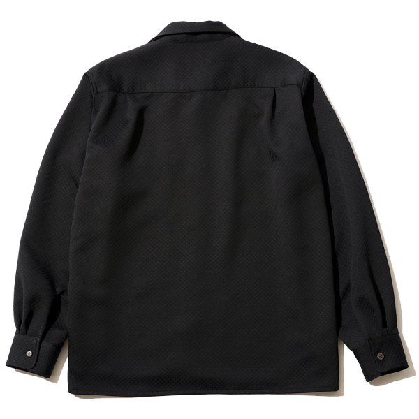 RG / DIA JACQUARD OPEN COLLAR SHIRT (BK)