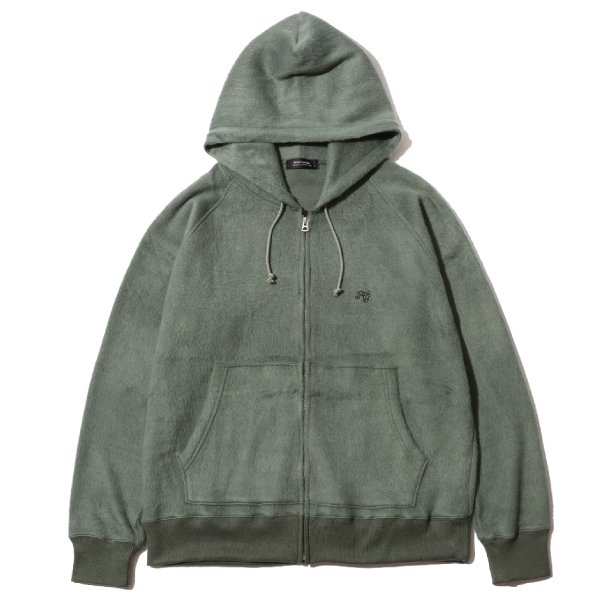 RG /BASIC KNIT ZIP HOODIE (GREEN)