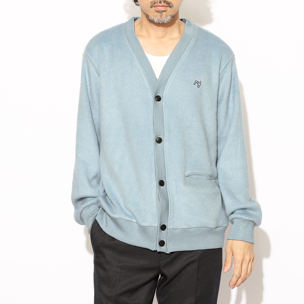 RG / BASIC KNIT CARDIGAN (LIGHT BLUE)