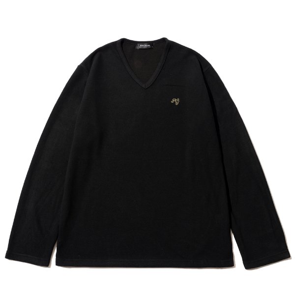 RG / BASIC V NECK KNIT (BK)