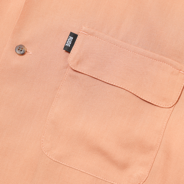 RG / RUDE CATS W FLAP OPEN COLLAR SHIRT (PINK)