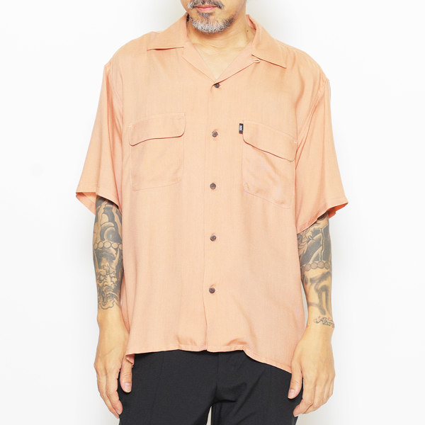 RG / RUDE CATS W FLAP OPEN COLLAR SHIRT (PINK)