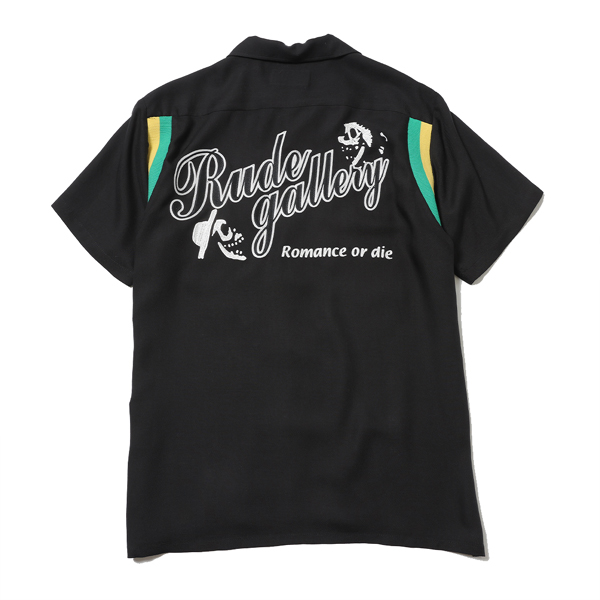 RG / ROMANCE OR DIE BOWLING SHIRT(BK)
