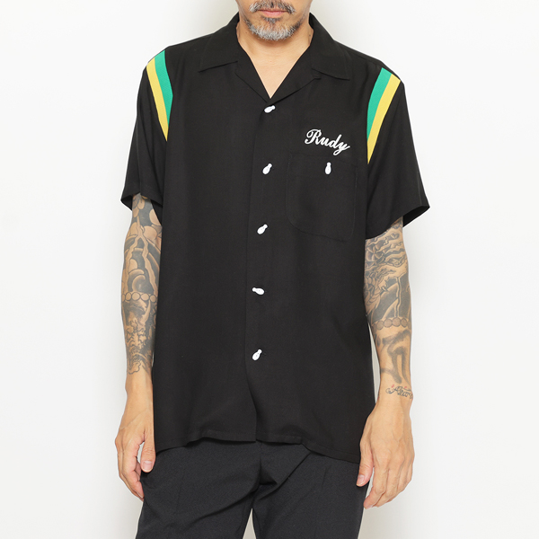RG / ROMANCE OR DIE BOWLING SHIRT(BK)