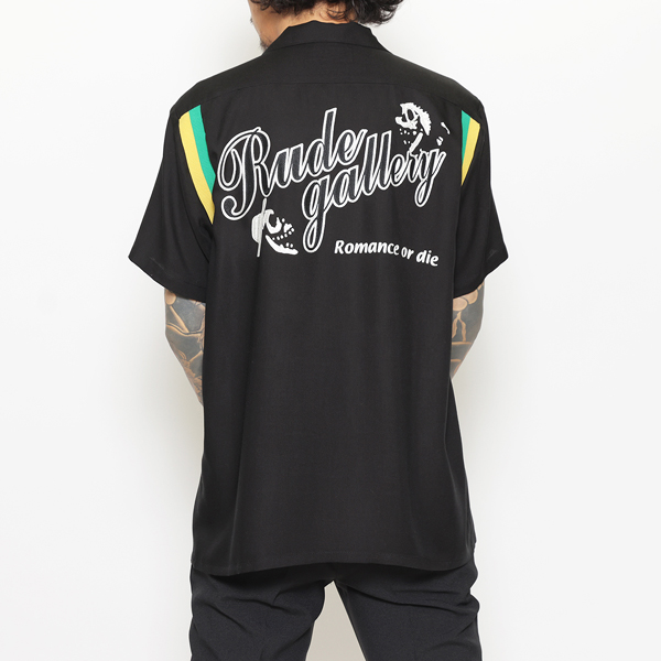 RG / ROMANCE OR DIE BOWLING SHIRT(BK)