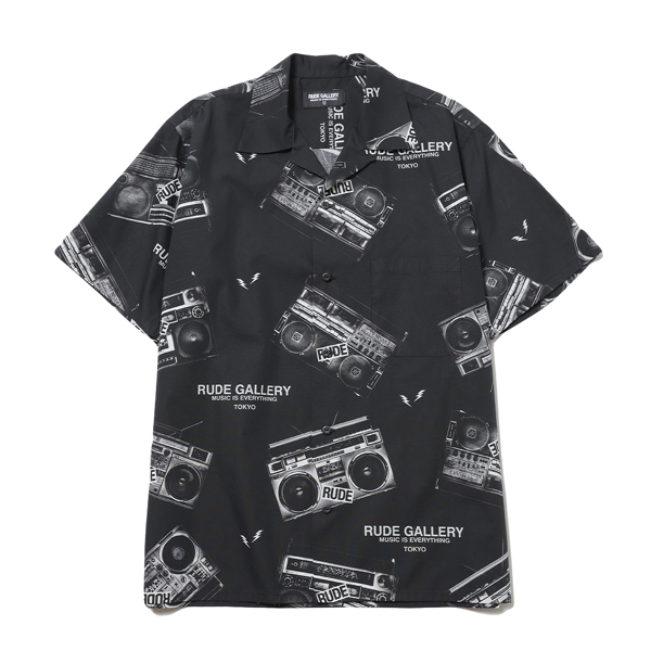 RG /RADIO ALOHA SHIRT(BK)
