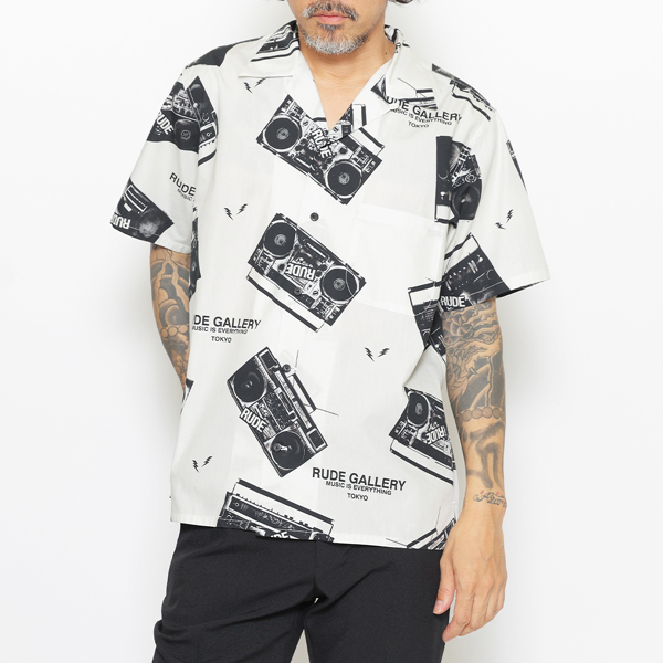 RG /RADIO ALOHA SHIRT(WH)