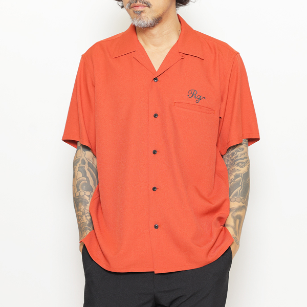 RG / CAT BOWLING SHIRT(ORANGE)