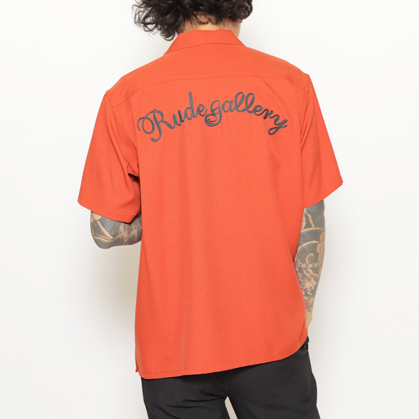 RG / CAT BOWLING SHIRT(ORANGE)