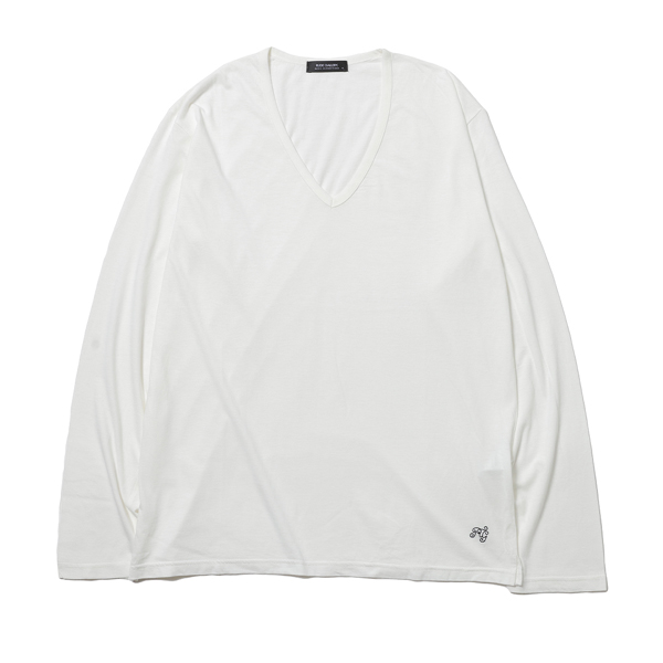 RG / BASIC V NECK LS (WH)