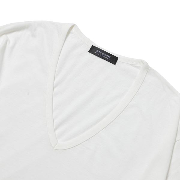 RG / BASIC V NECK LS (WH)